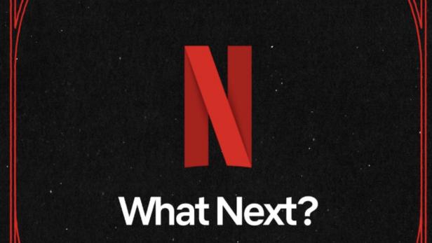 Netflix-Logo mit Frage What's Next? darunter