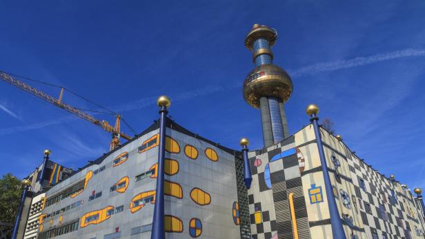 Müllverbrennungsanlage und Fernwärmekraftwerk Spittelau in Wien.