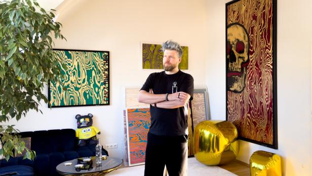 Camillo Stepanek in seinem Atelier.