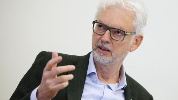 Verbund-CEO Michael Strugl beim Pressegespräch im Klub der Wirtschaftspublizisten.