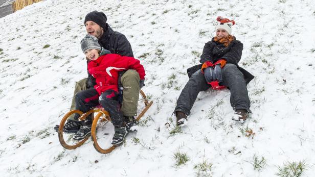Rodeln im Prater