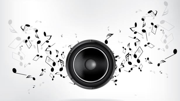 Lautsprecher aus dem Musik kommt