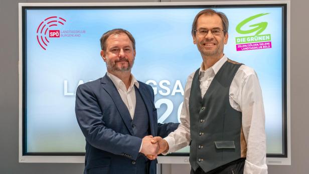 SPÖ-Klubobmann Roland Fürst und GRÜNEN-Klubobmann Wolfgang Spitzmüller