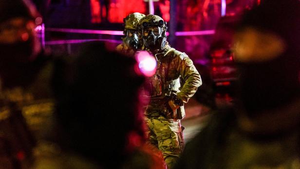 Tensions rise after federal law enforcement agents were involved in a shooting incident,, in north Minneapolis