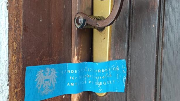 Tür zum Tatort in Wilfersdorf