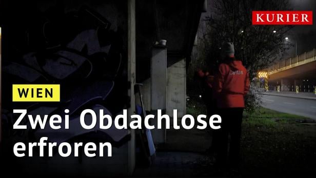 Zwei obdachlose Männer in Wien erfroren
