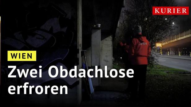Zwei obdachlose Männer in Wien erfroren