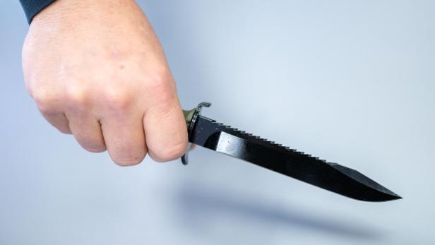 Sujetbild: Messer in einer Hand.