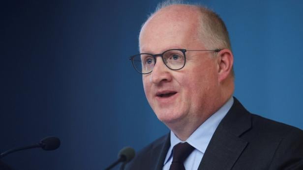 FILE PHOTO: European Central Bank chief economist Philip Lane speaks during a lecture at the University of Cyprus in Nicosia