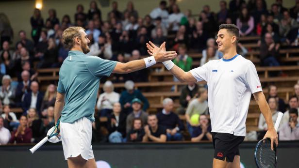 In Topform: Erler (rechts) und Galloway