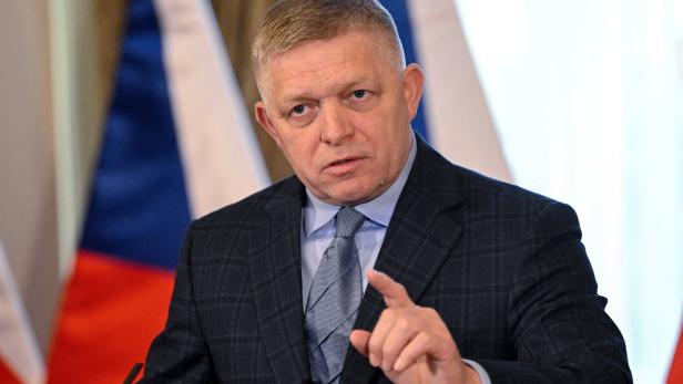 Slovakia's Prime Minister Robert Fico meets his Czech counterpart Andrej Babis, in Bratislava