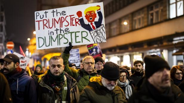 Protest against World Economic Forum in Davos