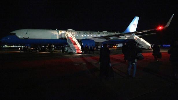 US-PRESIDENT-TRUMP-DEPARTS-FOR-DAVOS-FORUM-IN-SWITZERLAND