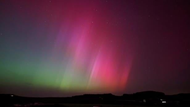 Polarlichter über Österreich