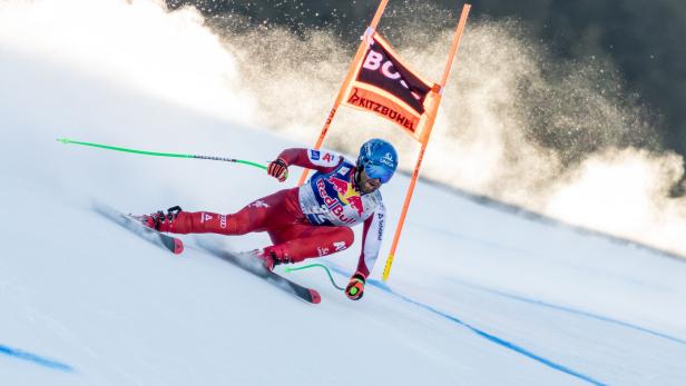 SKI WELTCUP IN KITZBÜHEL: 2. ABFAHRTSTRAINING DER MÄNNER: SCHWARZ (AUT)