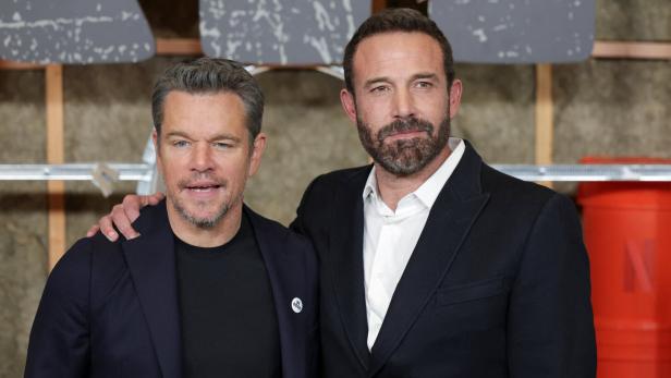 Damon und  Affleck bei der Premiere ihres neuen Action-Thrillers  „The Rip“.