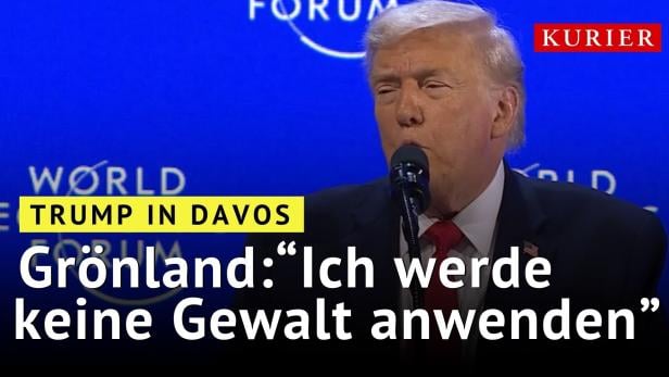 Trump in Davos: "Ich werde keine Gewalt anwenden"