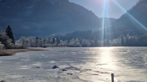 gefrorener Lunzer See