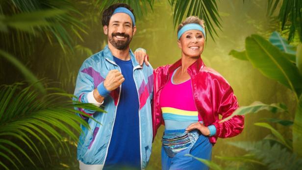 Jan Köppen und Sonja Zietlow in Dschungelkulisse