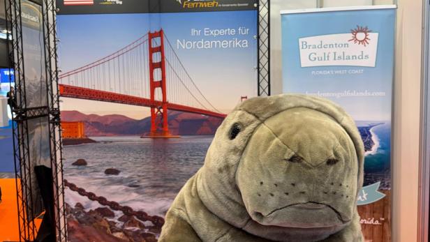 Maskottchen Manni von VISIT FLORIDA Germany