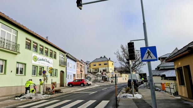 Ampel in Großhöflein