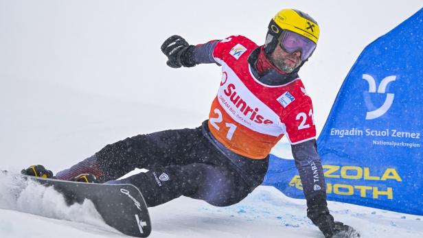 Snowboarder Andreas Prommegger in Action.