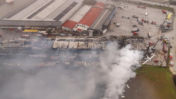 Fire at food factory in central Greece