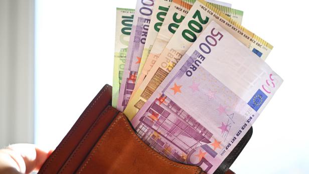 ++ THEMENBILD ++ GELD / GELDSCHEINE / MÜNZEN / EURO / FINANZEN / FINANZIEREN / SPAREN / AUSGEBEN / SCHULDEN / BUDGET / HAUSHALTSBUDGET