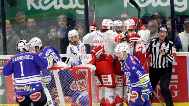 Bozen jubelt über einen 5:3-Sieg beim VSV.