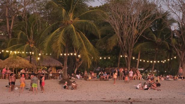 Strand in Costa Rica am Abend 