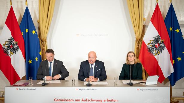 MINISTERRAT: PRESSEFOYER - BABLER/STOCKER/MEINL-REISINGER