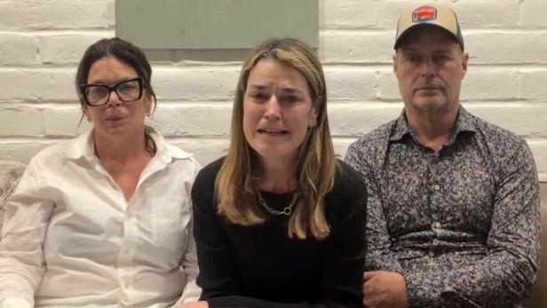 U.S. journalist and television host Savannah Guthrie speaks in a video message addressing anyone who might be holding her elderly mother