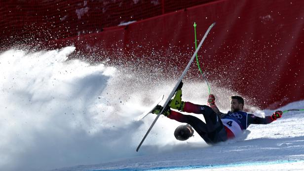Daniel Hemetsberger verlor beim Sturz seinen Helm.
