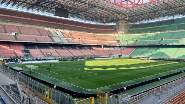 Eine Innenansicht des Giuseppe-Meazza-Stadions.