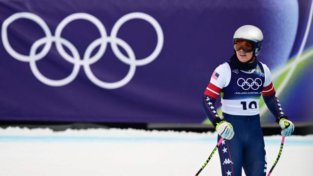 Lindsey Vonn nach dem Abfahrtstraining 