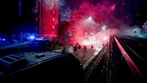 Protest in Milan over Winter Olympics