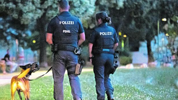 Polizeihund im Einsatz