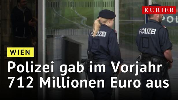 Wiener Polizei gab im Vorjahr 712 Millionen Euro aus