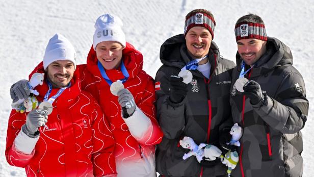 Silber für Meillard, Odermatt, Feller und Kriechmayr