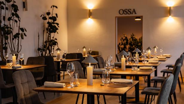 Die Inneneinrichtung des Restaurants "Ossa" im 18. Bezirk