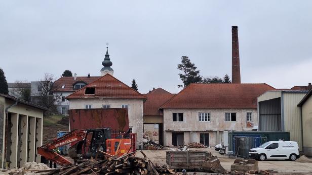 Abbrucharbeiten am Molkereigelände von St. Georgen/Ybbsfeld