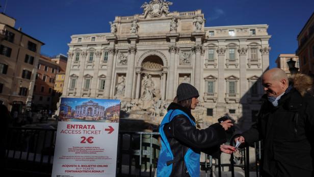 Rome starts charging tourists to get close to the famed Trevi Fountain