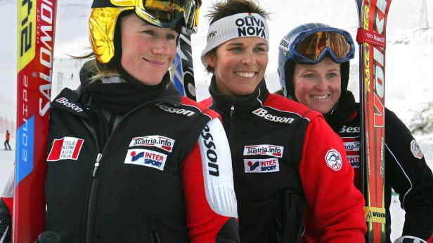 Das Original im Jahr 2005: Götschl, Dorfmeister und Meissnitzer. 