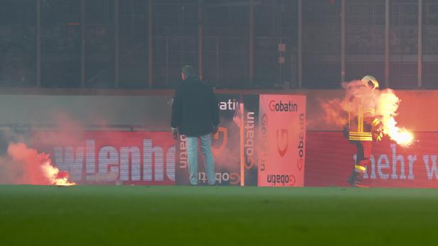 Eklat beim Derby durch Rapid-"Fans"
