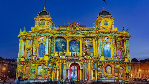 Lichterfestival, Kroatisches Nationaltheater in Zagreb