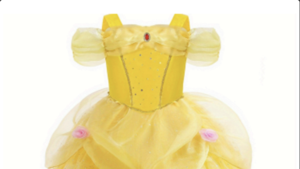 gelbes Prinzessinnenkleid