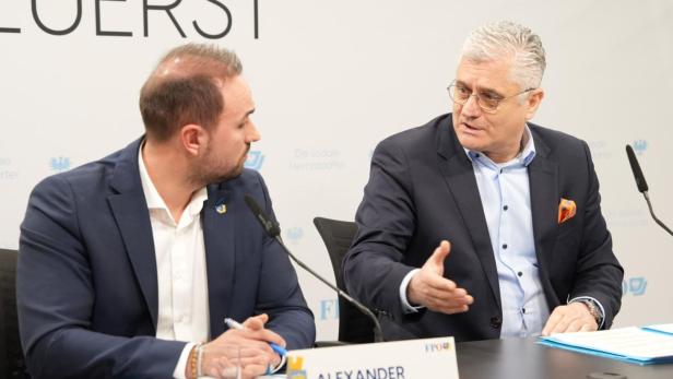 Alexander Murlasits und Martin Antauer von der FPÖ
