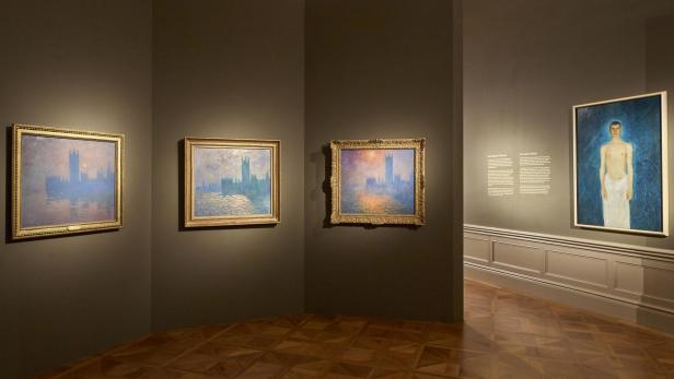 Vier Gemälde von Monet 