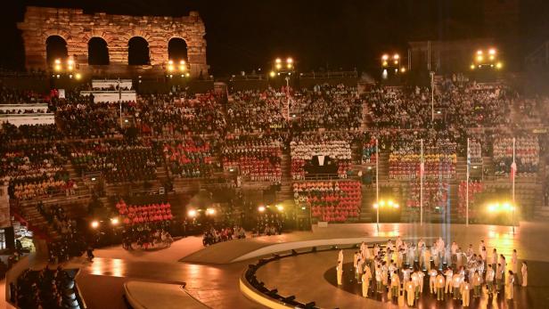 Die Schlussfeier in Verona