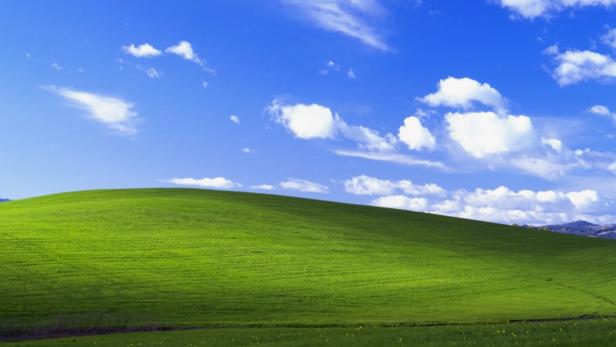 Der berühmte Hintergrund von Windows XP